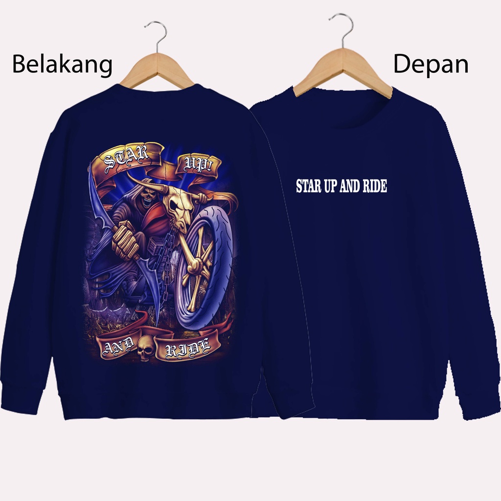 SWEATER UNISEX DB STAR UP PRIA DAN WANITA SWEATER JUMBO