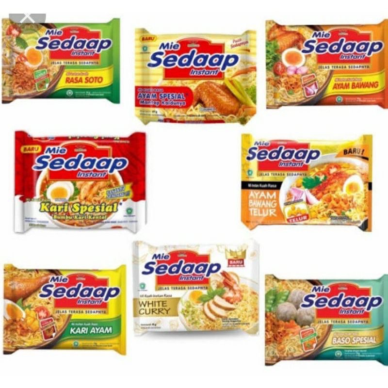 

Mie Instan Kuah Sedaap Kuah All Varian Semua Rasa