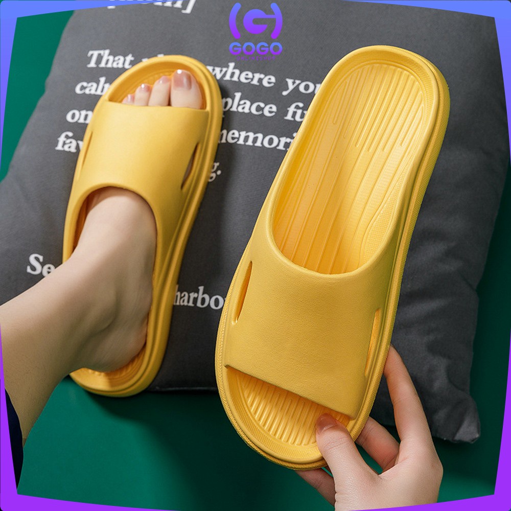 GOGO-S53 Sandal Rumah Slipper Wanita Selop EVA Empuk / Sendal Kamar Mandi Rumahan Sandals Unisex Slip On Jelly