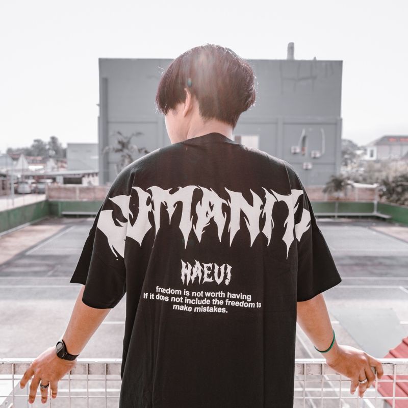 HAEV T-SHIRT OVERSIZE - HUMANITY T-SHIRT/kaos/pakaian