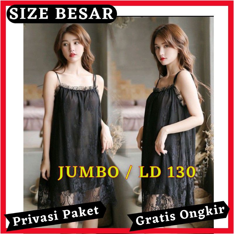 Lingerie sexy Jumbo baju daster renda brukat ori import / lingerie jumbo / lingerie cosplay sexy / b