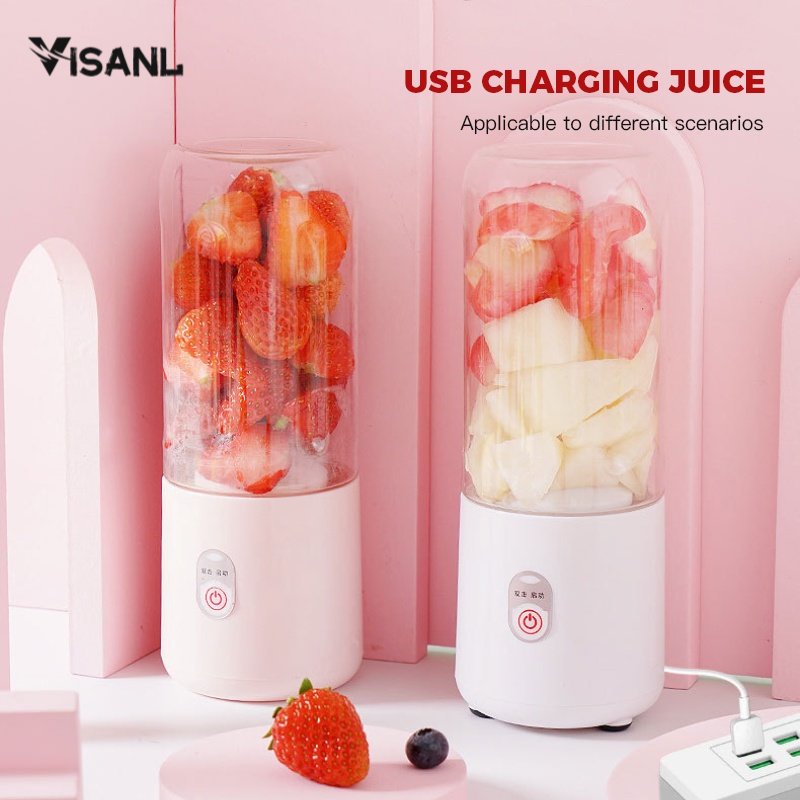 Blender Mini Portable / Juicing Cup / Blender Portable / Gelas Blender Juicer Portable / Rechargeable Juicer Portable / Mini USB botol