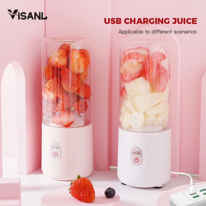 Blender Mini Portable / Juicing Cup / Blender Portable / Gelas Blender Juicer Portable / Rechargeable Juicer Portable / Mini USB botol