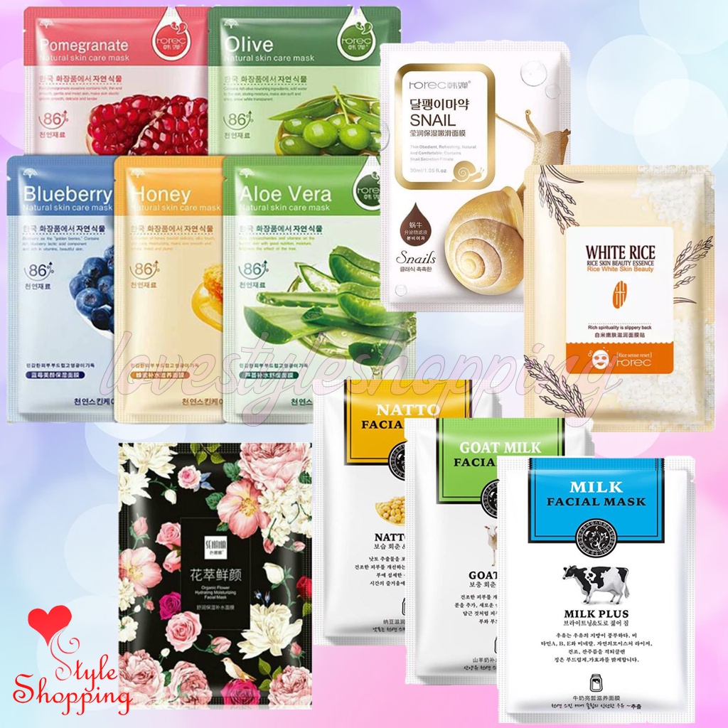 HCHANA ROREC, SENANA SHEETMASK MASKER LEMBARAN MURAH GROSIR BISA COD