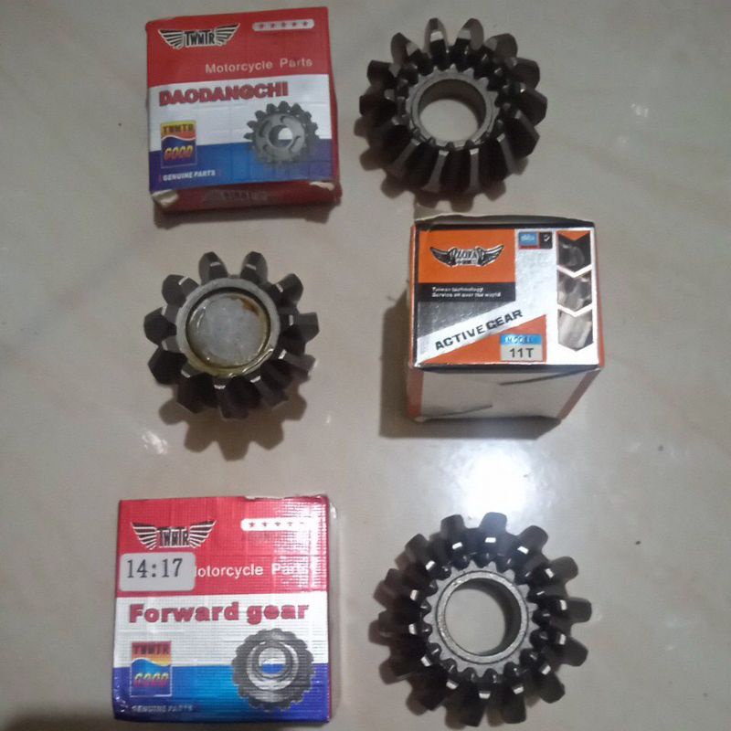 GEAR GIR PINION GEARBOX 11T GIGI NANAS GEARBOX GIRBOK SET SPAREPART MOTOR RODA3