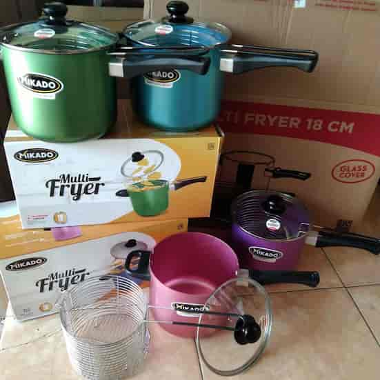 Maspion Multi Fryer alcor 18 cm tutup kaca