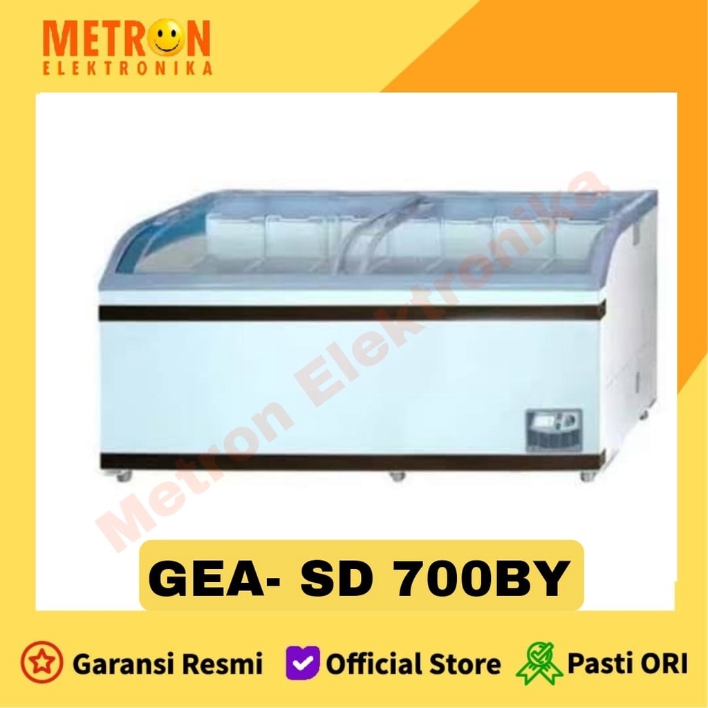 GEA SD 700 BY - SLIDING CURVE GLASS FREEZER / SD700BY