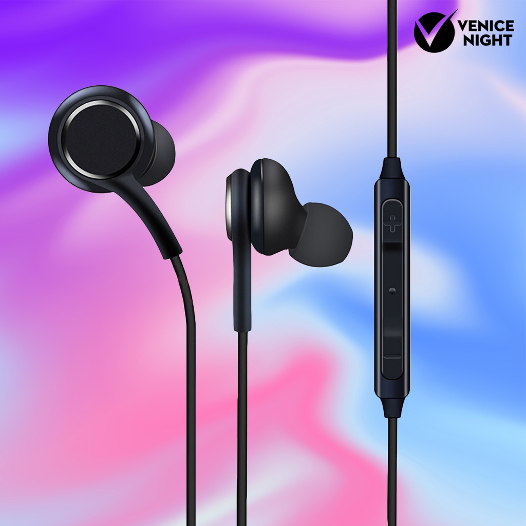 (VNEP) (Berkabel) S8 Plus Earphone Efek Suara Bagus Tahan Air Ergonomis 3.5mm Gaming Stereo Earbud untuk Panggilan