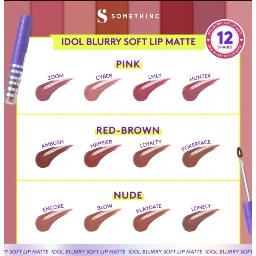 SOMETHINC Idol Blurry Soft Lip Matte (NEW SHADES)