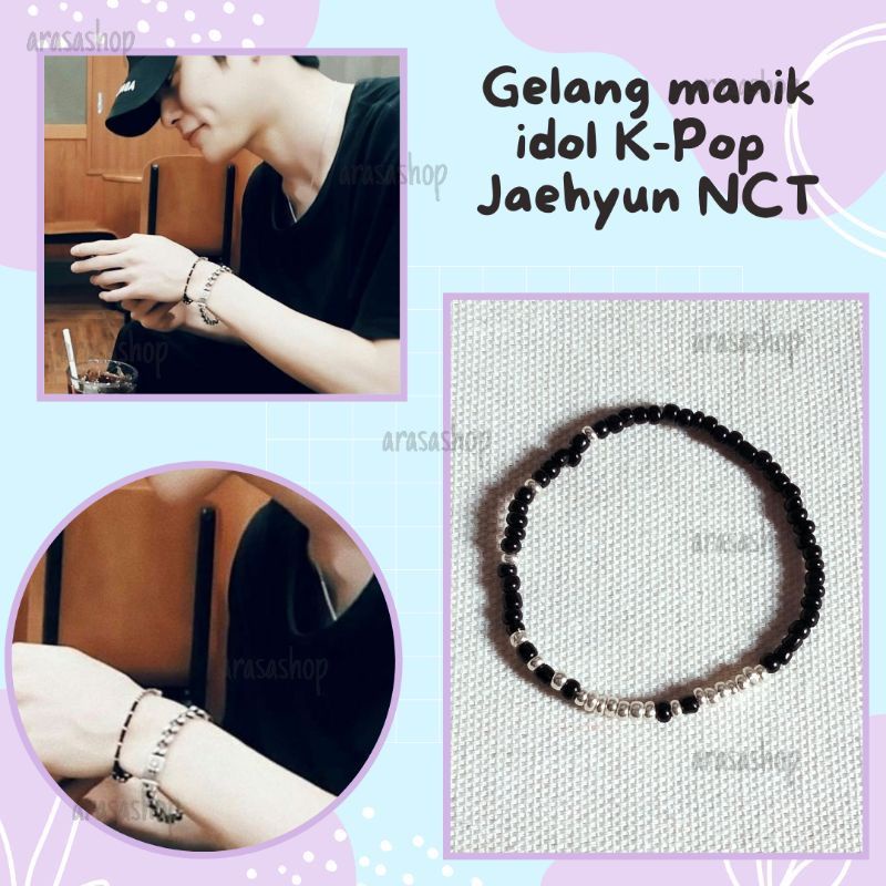 NCT beads bracelet | gelang tangan | gelang manik | gelang idol kpop | gelang nct | jaehyun haechan 
