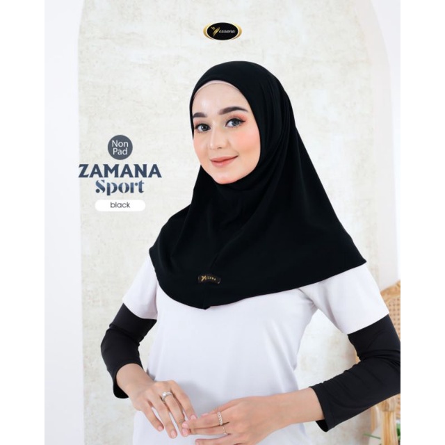 Jilbab Instan Soft Pad Zamana Sport By Yessana
