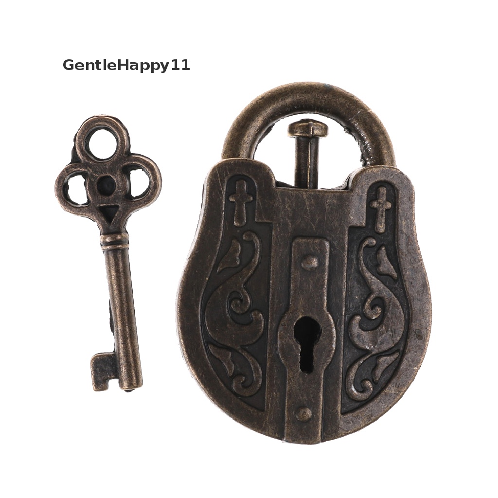 Gentlehappy Vintage Metal Cast God Lock Key Puzzle Mainan IQ &amp; EQ Mind Asah Otak Anak Hadiah id