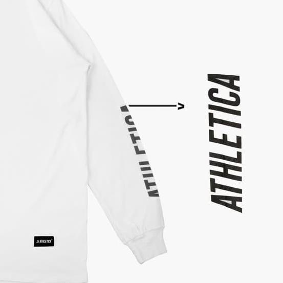 Athletica By Geoff Max - Asertive Long Sleeve White | T-Shirt Pria - XL