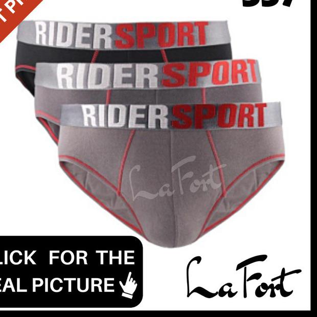 Celana Dalam Rider Sport 337 Pria ORI CD Underwear Cowok Berkualitas - S