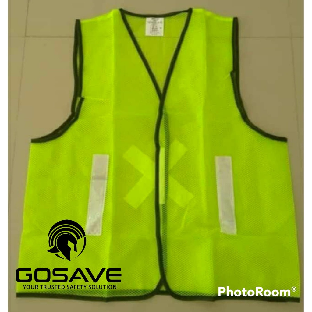 Rompi Jaring Orange dan Hijau Rompi Jala Eco Proyek Safety Vest Scotlite Polyester