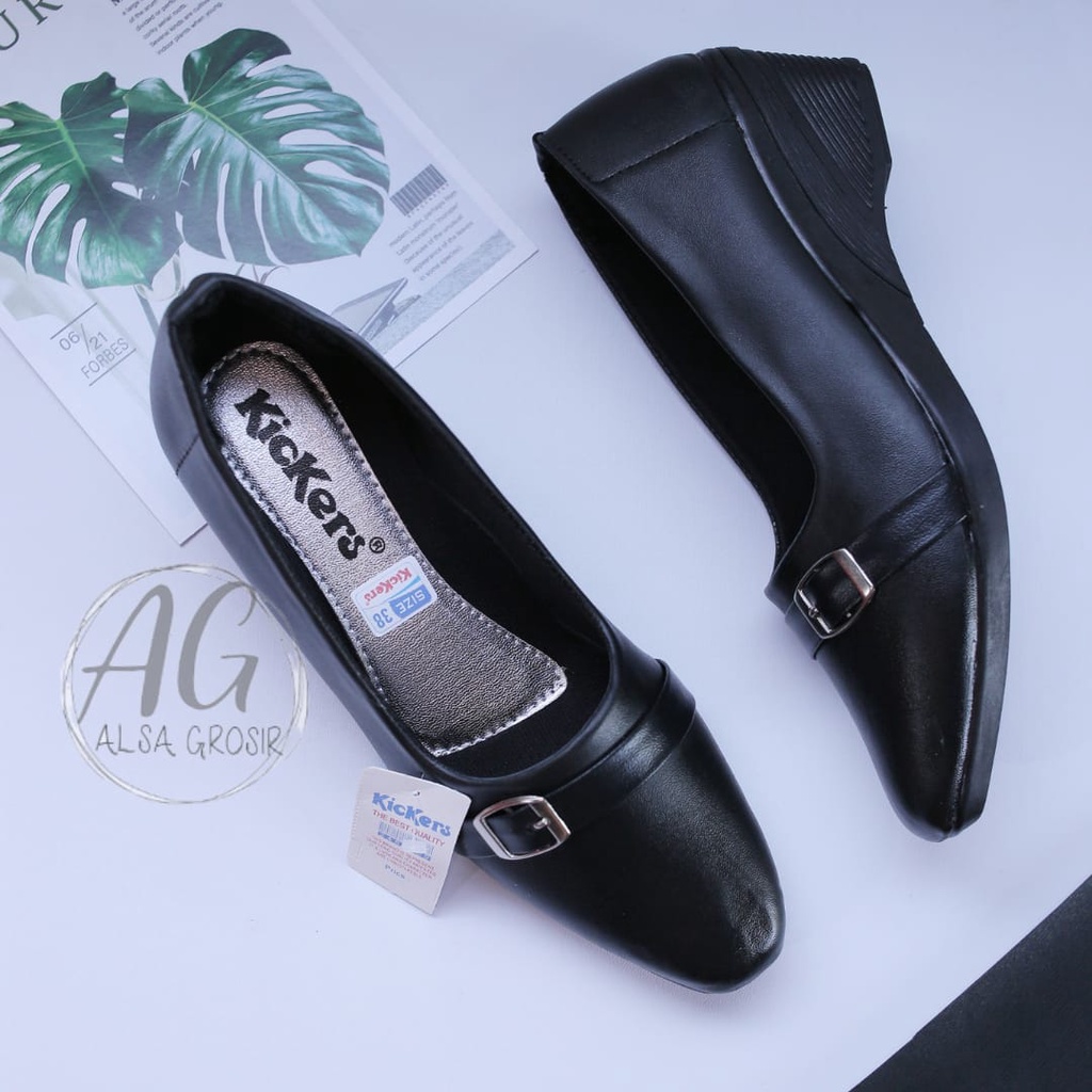 sepatu pantopel wanita sepatu kerja sepatu kantor wanita sepatu formal - SEPATU PANTOFEL WANITA PANTOFEL CEWEK SEPATU WARNA HITAM -  Sepatu Pantofel Wanita Hitam Hak 3 Cm Cewek Sekolah Kantor-Sekolah-Kerja