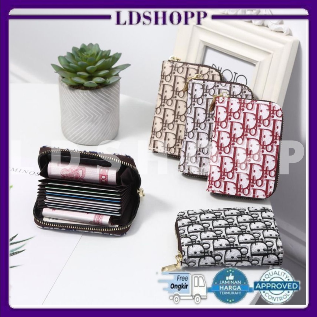 LDS DP07 Dompet Kartu Resleting Dompet Mini Wanita Import Korea Fashion Murah