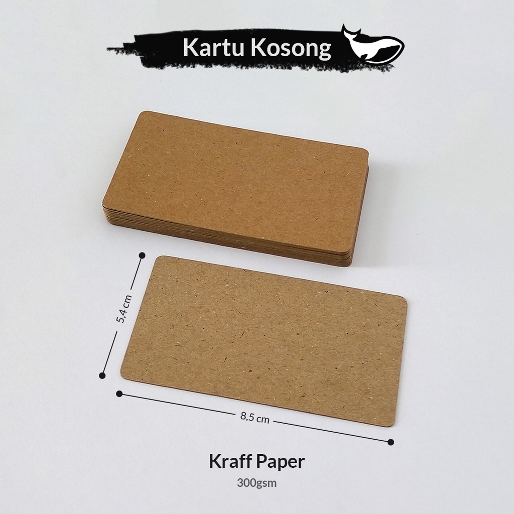 

Kartu Kosong Bahan Kraft Paper 300g