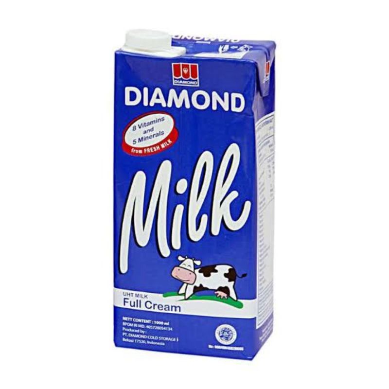 

DIAMON MILK FULL CRRAM 1 L / SUSU FRESH/SUSU UHT