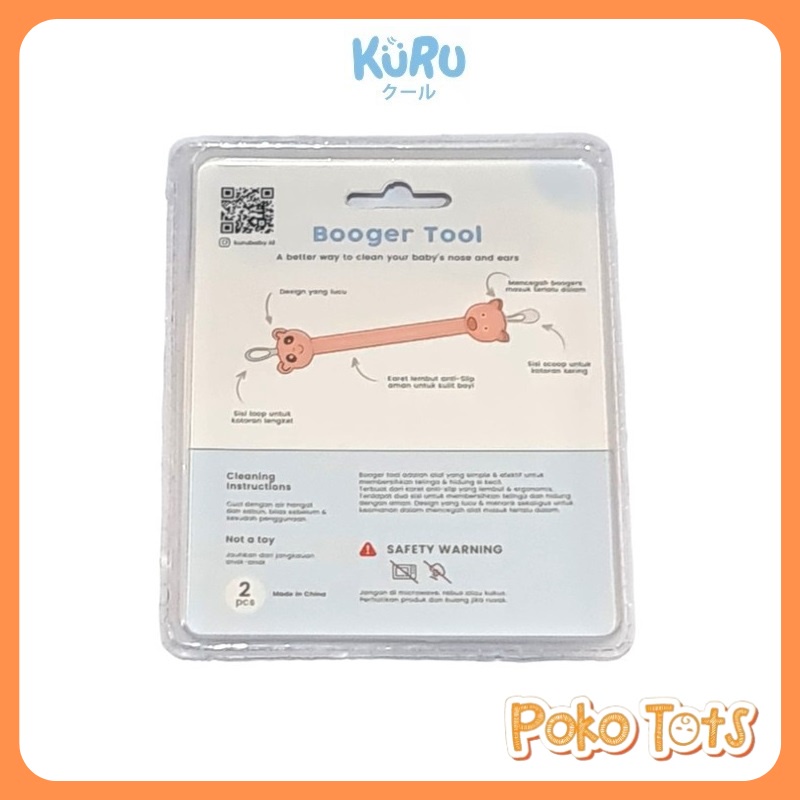 Kuru Baby Booger Tool Ear &amp; Nose Isi 2pcs Alat Pembersih Hidung Telinga Bayi WHS