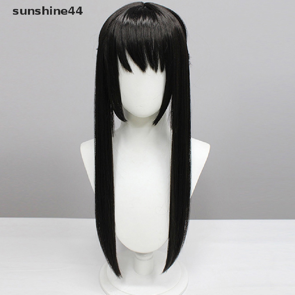 Sunshine Wig / Rambut Palsu Wanita Model Anime Spy X Family Yor Forger Warna Hitam Untuk Pesta Halloween