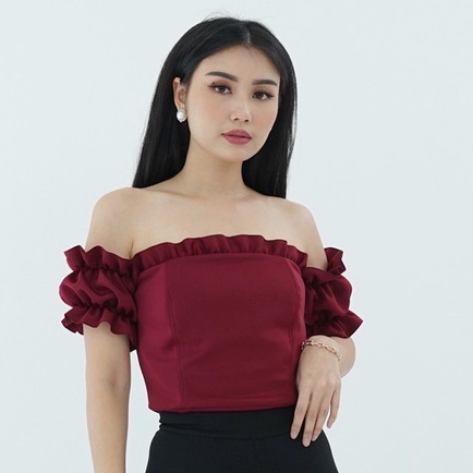 Sabrina Puff Top Damanik Atasan Blouse Wanita