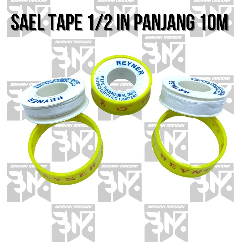 Seal Tape Sealtape TBA 12MM x 10M /Siltep Kran Air Selotip Keran Isolatip Pipa Solatip Model Onda Full 10 meter