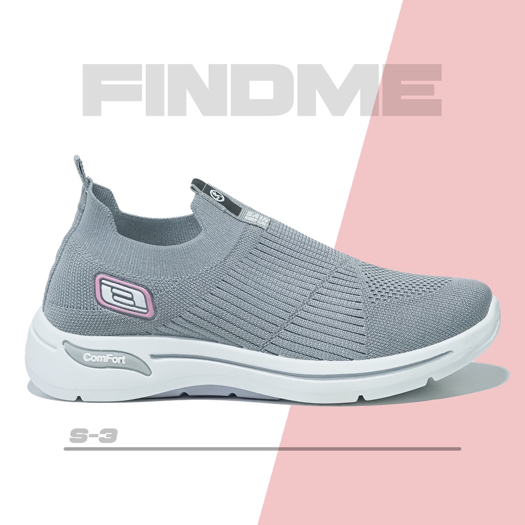 SUPER DEAL FINDME Sepatu Kets Sneakers Tanpa Tali Wanita Nyaman Import Breathable Batam Model
