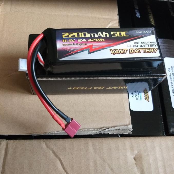Batre Lipo 2200mah 11.1V 3s 50C Vant