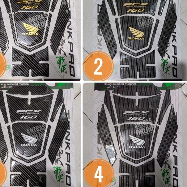 tank pad tankpad new pcx 160 stiker sticker timbul motor - biru robot