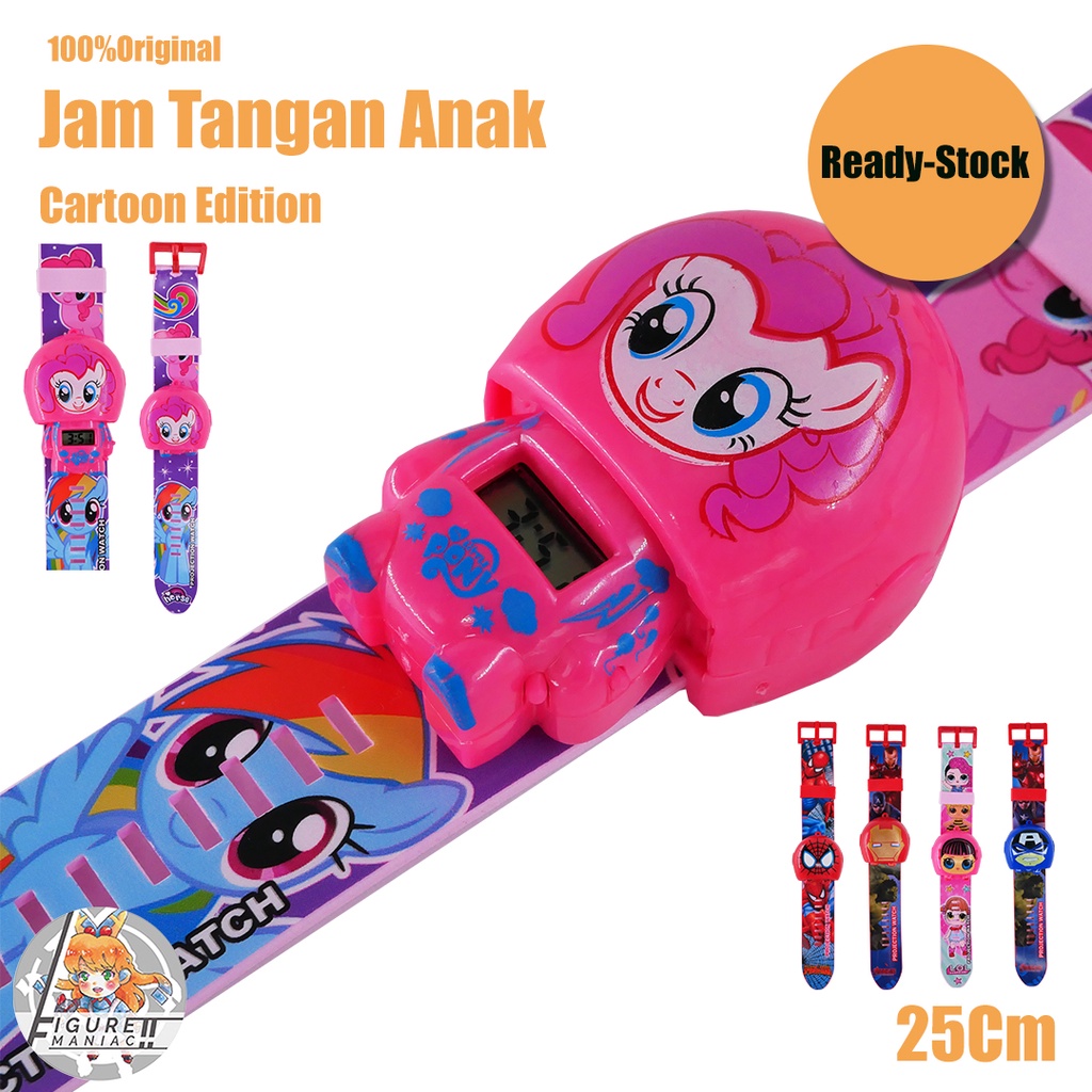 Jam Tangan Anak - Slide Up Edition Superhero &amp; Unicorn Edition Premium Import
