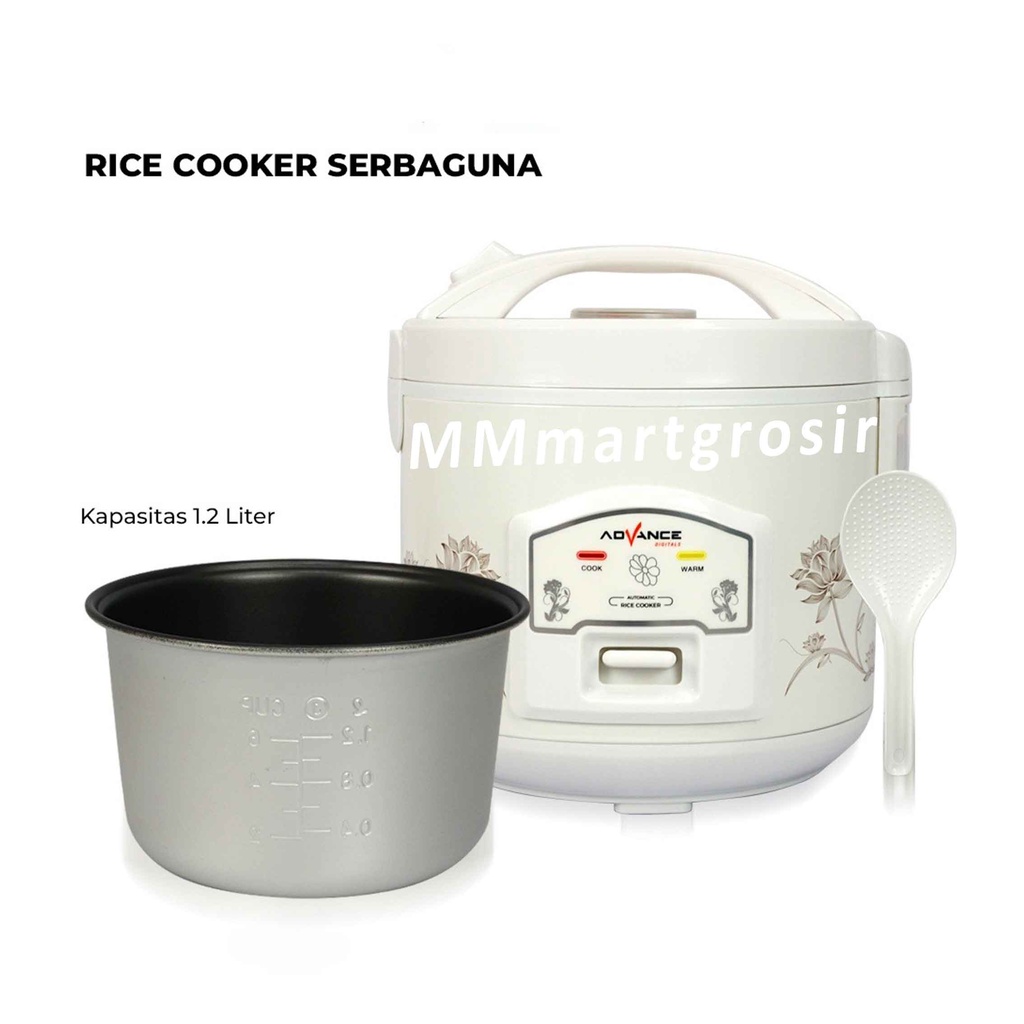 Advance Rice Cooker A12 / Penanak Nasi / Magic Com 1.2 Liter / Anti Lengket