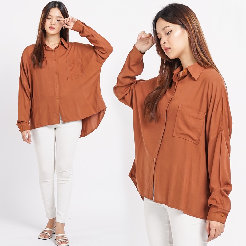 ARENA - Kemeja basic wanita jumbo big size