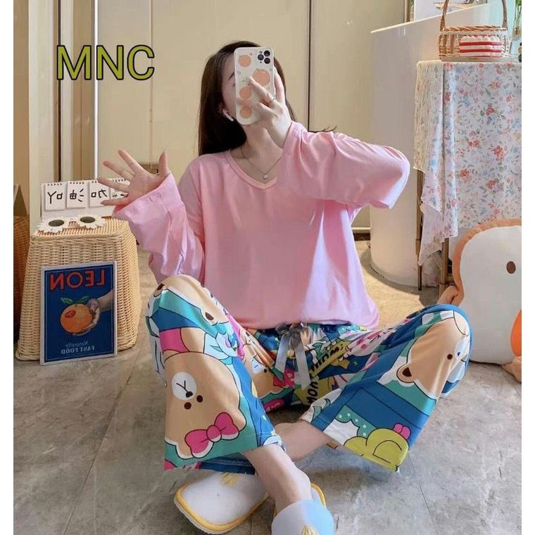 Piyama Import Super Jumbo Baju Tidur kekinian Set PP ld110 Lengan Panjang Celana Panjang