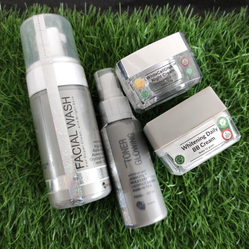 PAKET WAJAH MS GLOW WHITENING LUMINOUS CELL DNA ULTIMATE ACNE