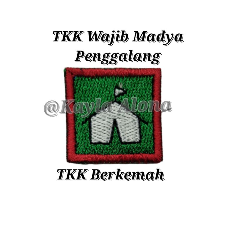 BET / BADGE TKK WAJIB MADYA PENGGALANG ( HARGA 1 PAKET = ISI 10 TKK WAJIB )