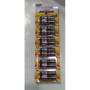 BATU BATERAI ABC AAA / BATERAI REMOT / BATERAI ABC SUPER POWER