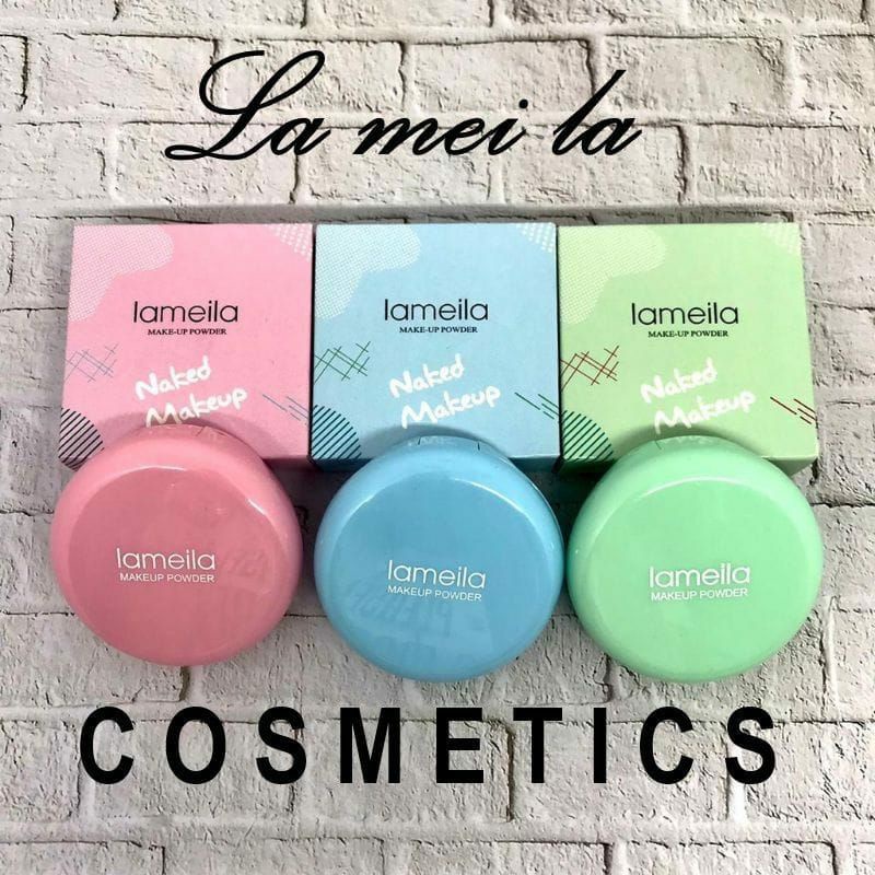 Lameila 5046 Bedak Padat Naked Make Up Powder Pressed Powder