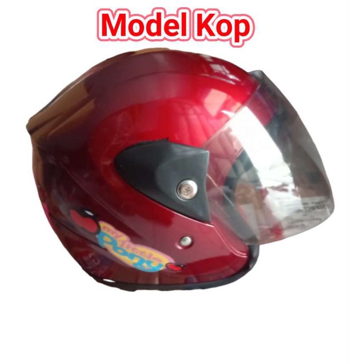 Helm Anak Karakter 1- 4 th (pilih motiv+warna) model helm Sinchan Bogo
