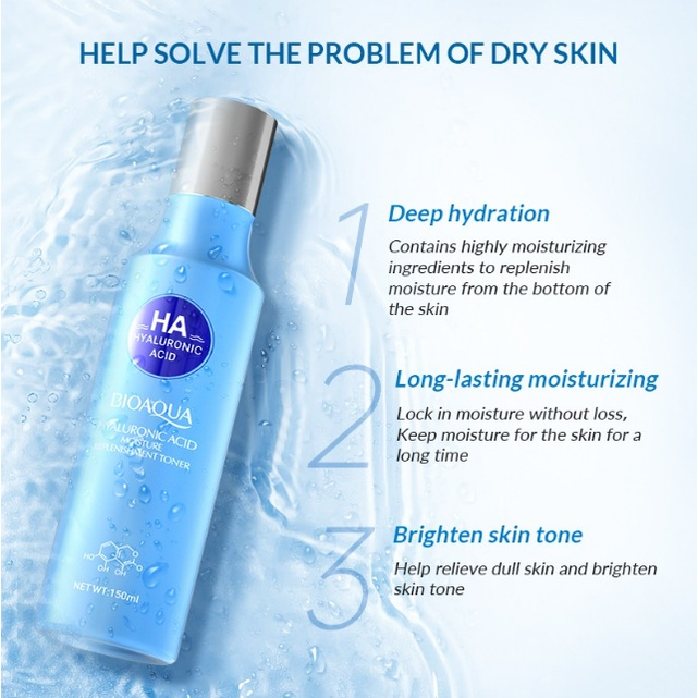 BIOAQUA Hyaluronic Acid Hydrating Series / Moisturizer Serum Cleanser