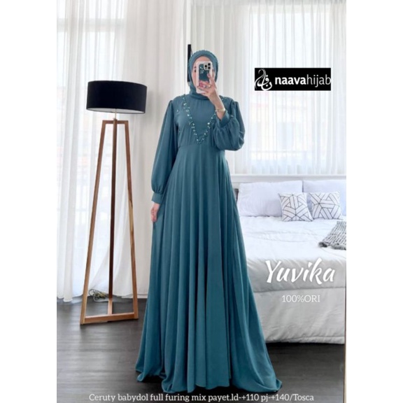 Gamis Terbaru Yuvika Dress Good Quality By Naava
