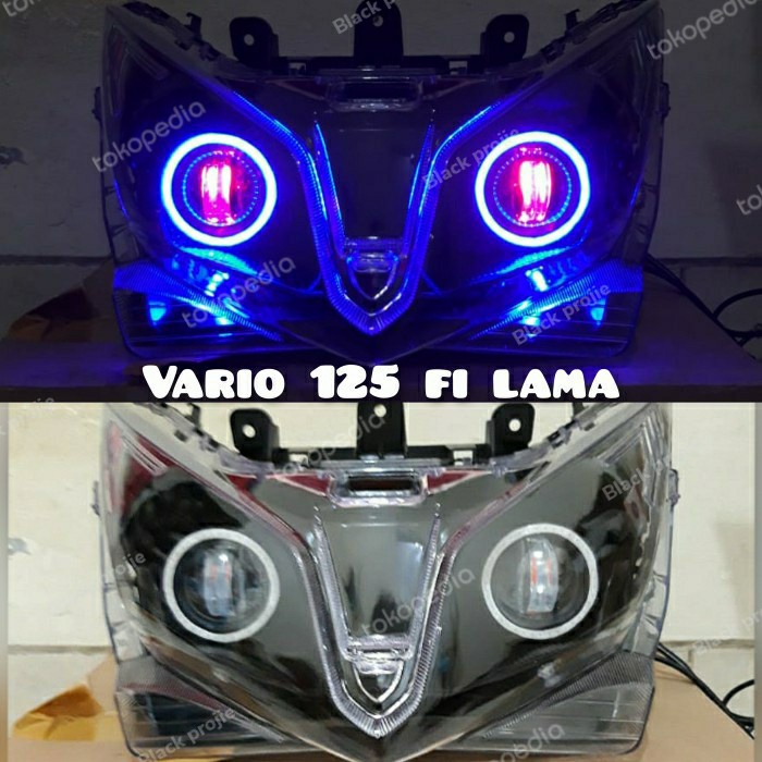 REFLEKTOR VARIO 125 /HEADLAMP LAMPU DEPAN VARIO 125 FI PROJIE LED