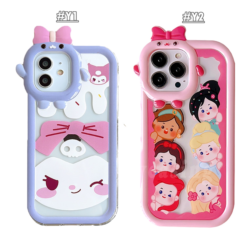 Casing TPU OPPO A17 A17K A77S A57 A16K A16E A55 A54 A76 A15 A16 A5 A53 A12 A5s A74 A95 A7 A3s A9 A52 A31 A1K Reno5F Motif Kartun Monster