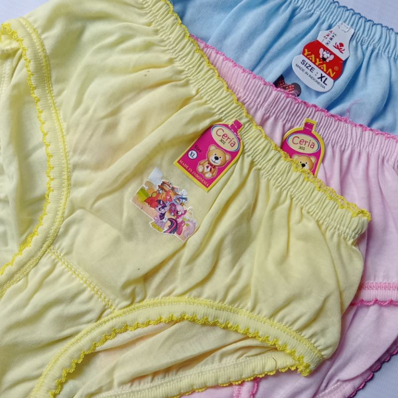 Lusinan CD anak cewek CD anak perempuan Bahan katun