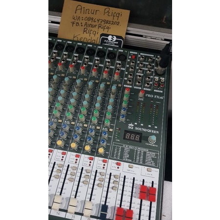 mixer soundqueen Pro FX 16 bekas