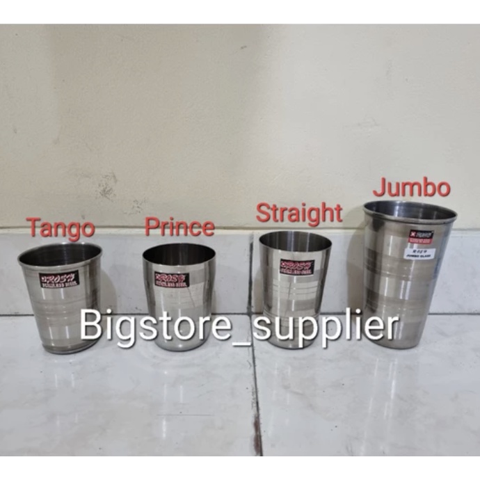 Gelas Stainless ROSH / Gelas Stainless ROSH Jumbo Tango Prince Straight / Mug Stainless (TEBAL)