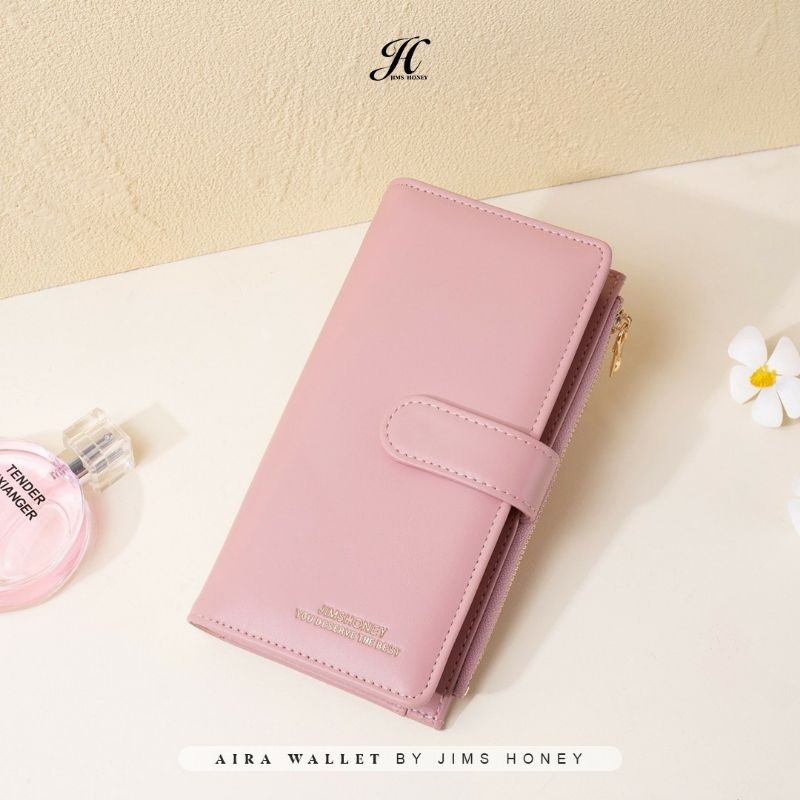 AIRA PLUS WALLET JIMS HONEY ( BAHAN TERBARU DAN VARIAN WARNA TERBARU )