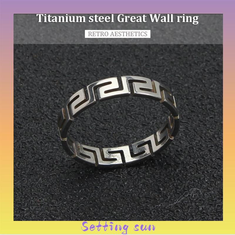 Cincin Pola Zuma Cincin Pola Silver Aesthetic Ring Cincin Aesthetic Cincin Estetik Cincin Titanium Cincin Pria Cincin Wanita TN