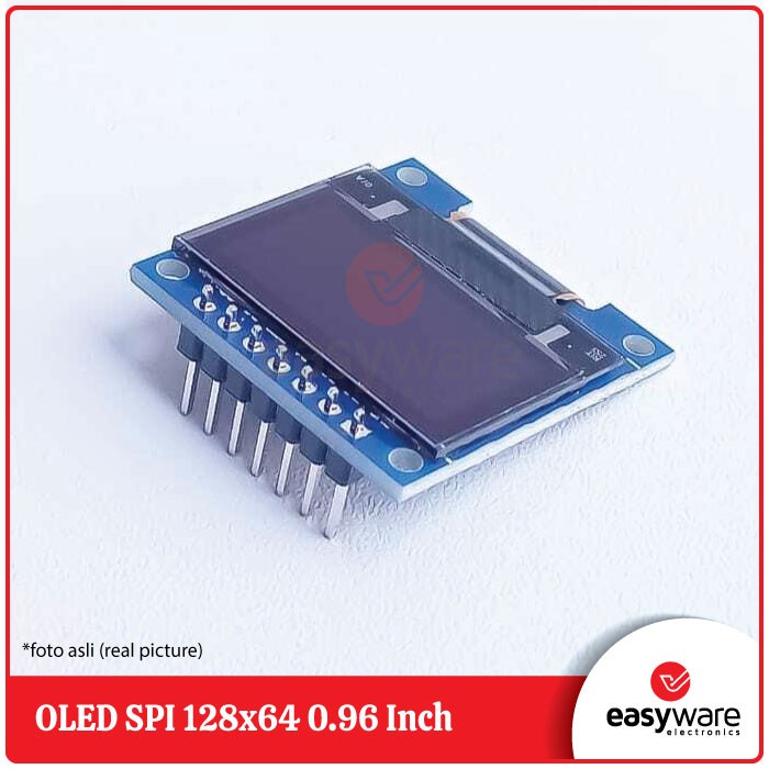 OLED 128x64 LCD SPI 0.96 INCH WHITE SASLUN