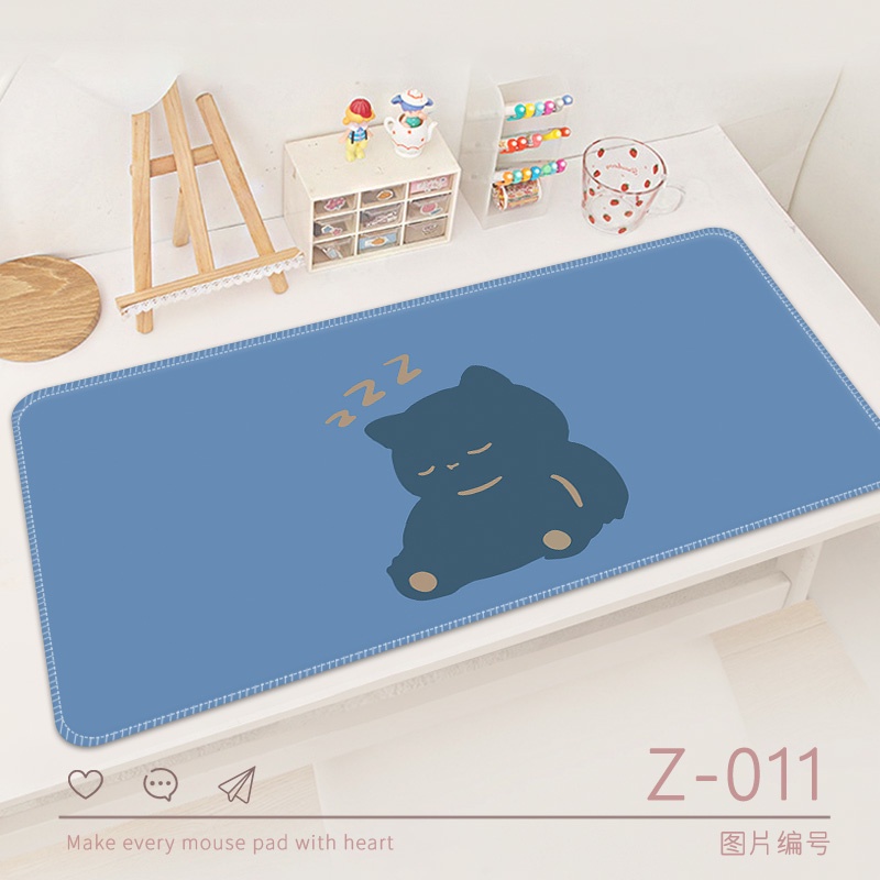 Mouse Pad Gaming Tebal Motif Kartun Ukuran 80 / 30cm Untuk Komputer